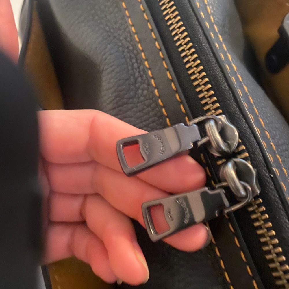 Coach Black Leather Rogue 1941 Satchel - Picture 6 of 16